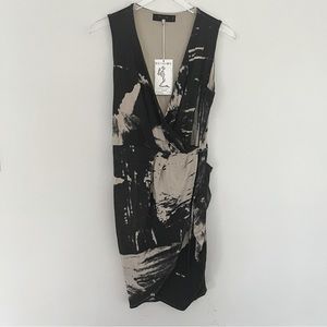 Religion NWT Abstract Print Wrap Dress Size Large